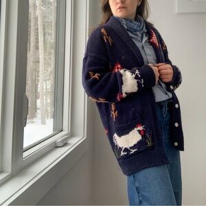 EAGLES EYE rooster cardigan